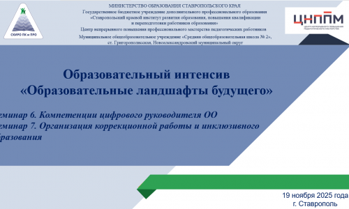 Завершился цикл семинаров в рамках интенсива «Образовательные ландшафты будущего»